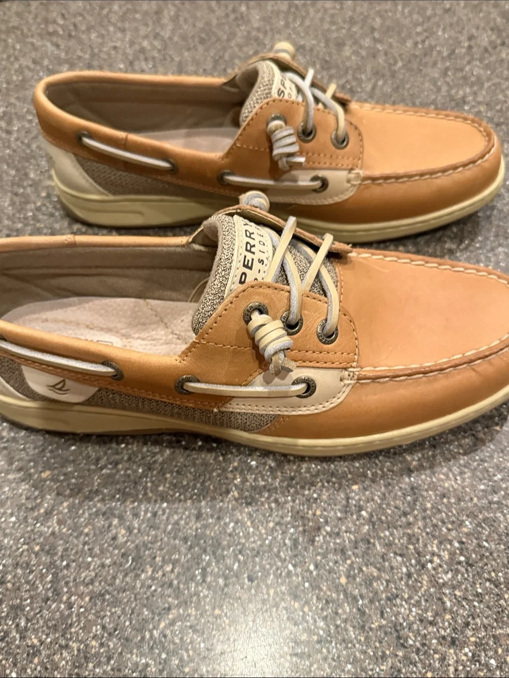 Sperry Women's Tan Leather 2-Eye Boat Shoes